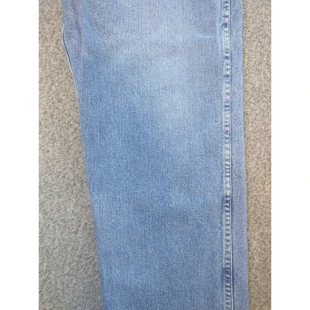 Wrangler Rugged Wear Mens Light Wash Straight Leg Jeans 38x31 Blue Denim 35001AI
